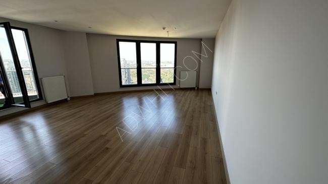 A four-room and a living room (4+1) apartment with three closed bathrooms and two balconies for annual rent