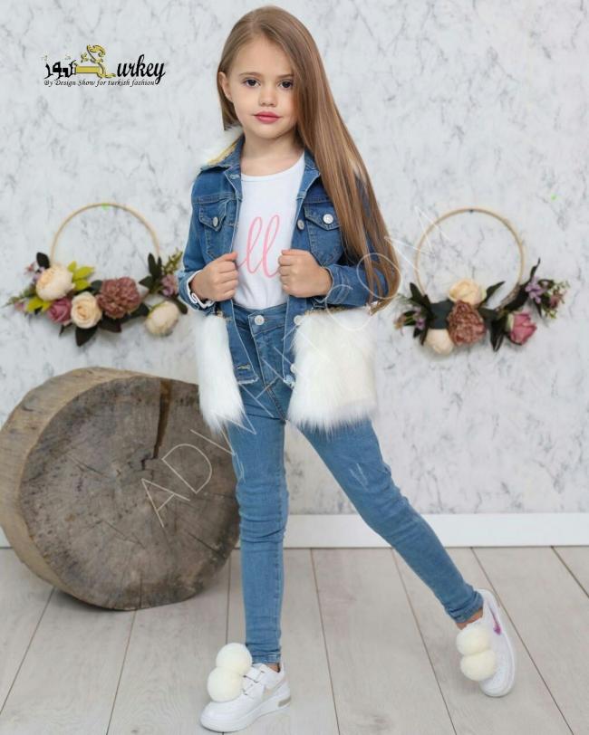 Girls' jeans outfit 