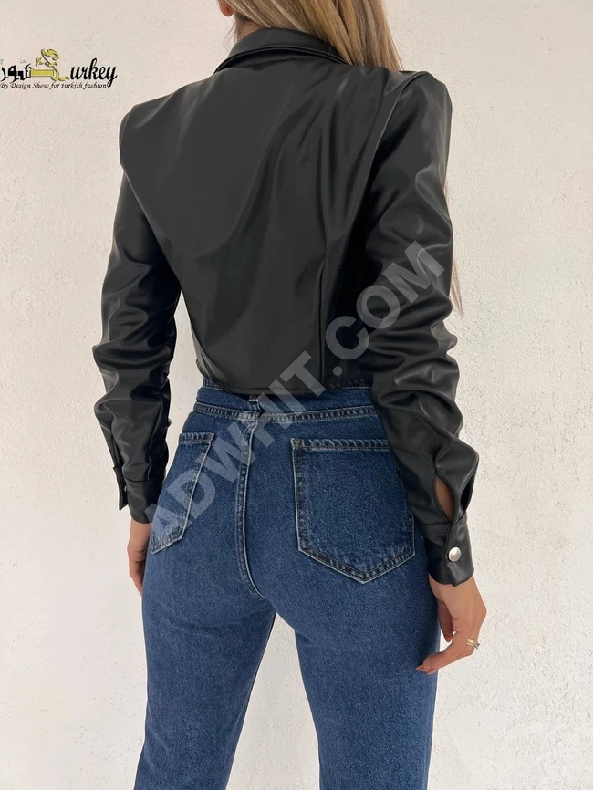 Women's leather shirt