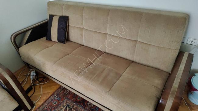 Used sofa with 2 cupboards