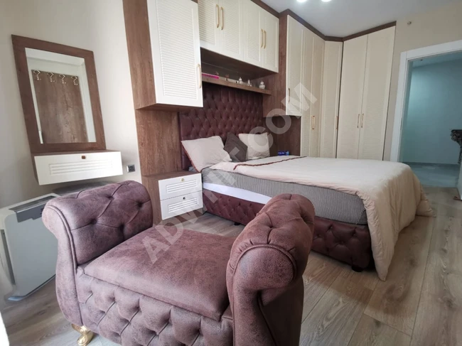 İstanbul'da cazip bir fiyatla, otel tasarımlı kiralık lüks 2+1 eşyalı daire