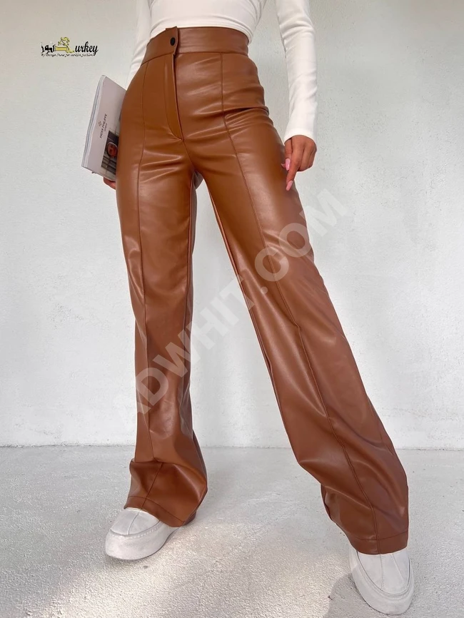 Women's casual leather pants