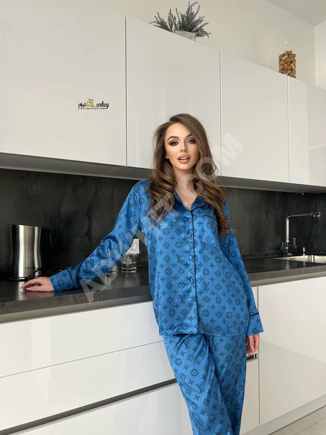 Women's satin home pajamas