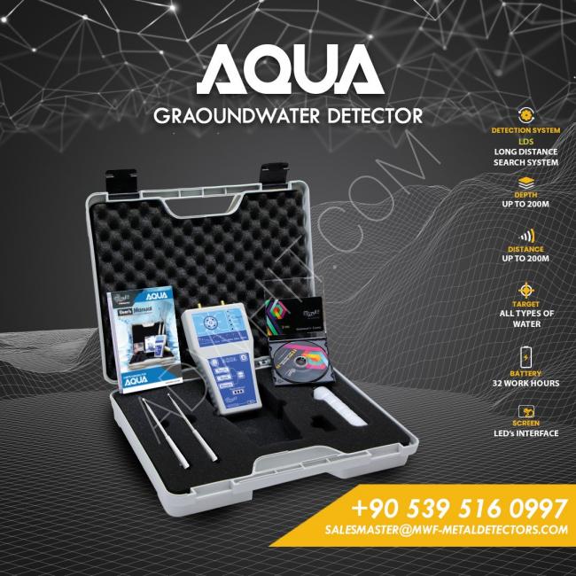 Easily discover groundwater sources with the AQUA device. Get accurate and fast results