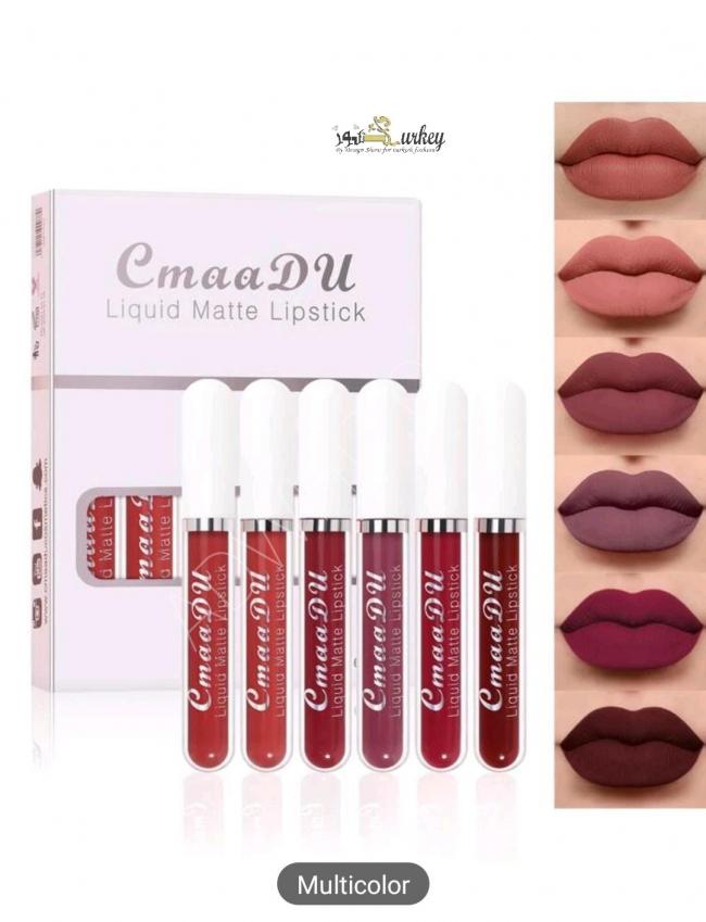 A set of 6 long-lasting lipsticks