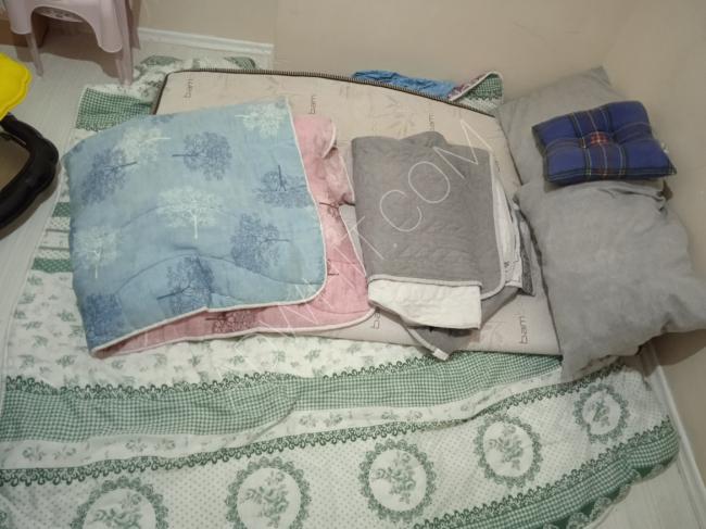 Mattress, bed and pillows for sale