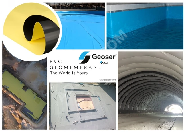 pvc geomembrane اغشيه التبطين لعزل المائي