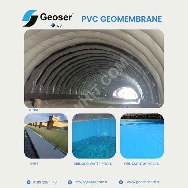 PVC Su yalıtımı  geomembran