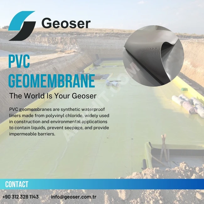 PVC GEOMEMBRANE اغشيه التبطين بي في سي 