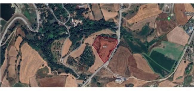 Land of 1237m for sale near the new Istanbul Canal