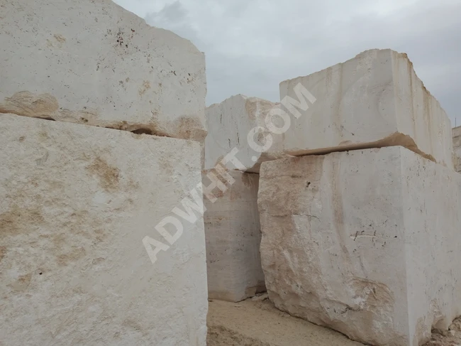 Travertine block