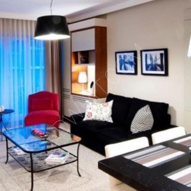 Şişli'de, Cevahir AVM'ye yakın kiralık otel konseptinde daire