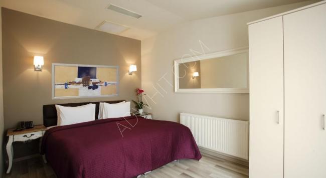 Şişli'de iki yatak odalı ve bir salonlu otel konseptinde dairesi