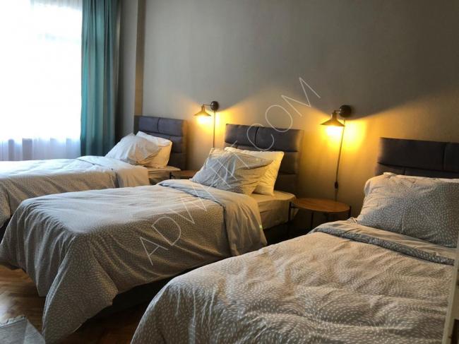 Şişli'de iki yatak odalı ve bir salonlu otel konseptinde daire