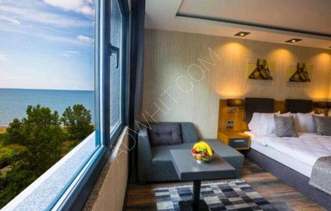 Trabzon&#39;da deniz kenarında doğrudan kiralık otel konseptinde daire