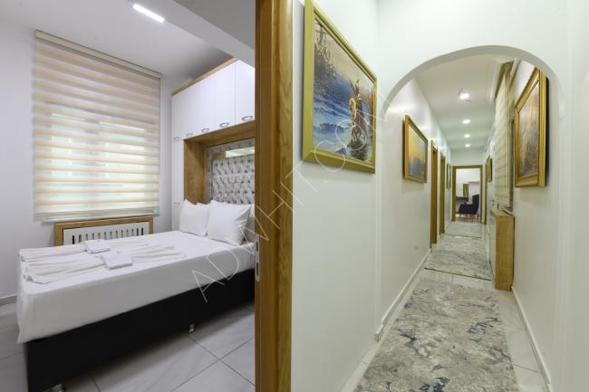 Şişli'de günlük kiralık dört yatak odalı bir otel konseptinde daire