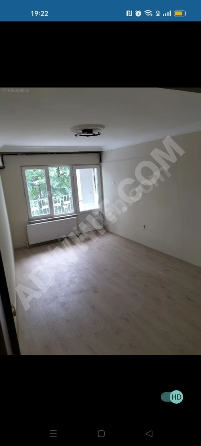 Daire 2 oda 1 salon 1 küçük balkon