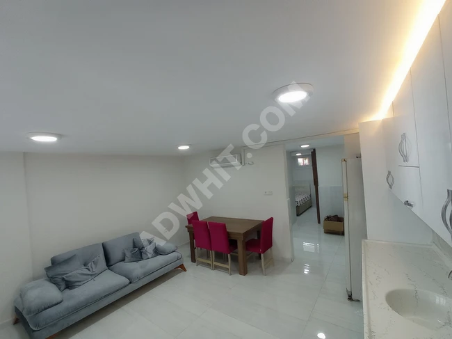 Kiralık 1+1 denize sıfır döşeli daire, aylık ödeme