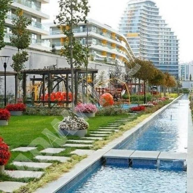 Apartment for rent in a residential complex in Batışehir with a distinctive view 2+1