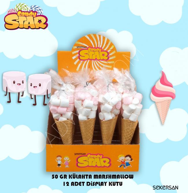 Candy Star Cone Marshmallow 50 gr