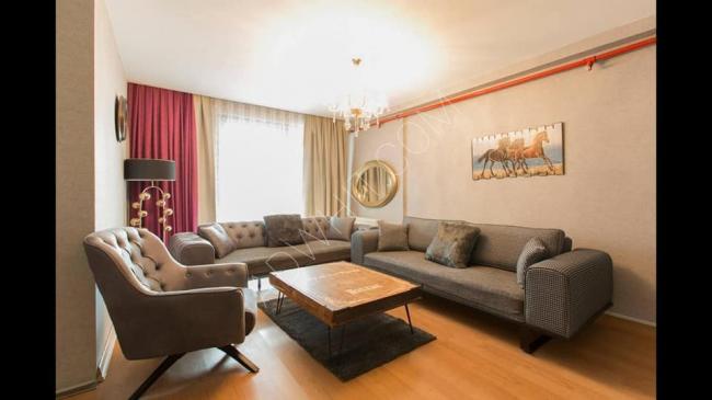 Apartment for rent in Taksim with three rooms and a hall - swimming pool, restaurant, and parking