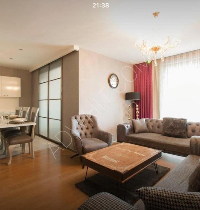 Apartment for rent in Taksim with three rooms and a hall - swimming pool, restaurant, and parking