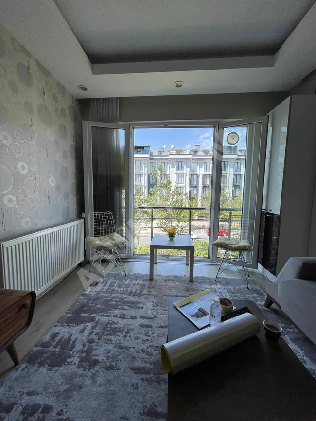 A 1+1 furnished apartment with new furniture for sale in Beylikduzu