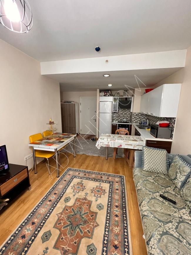 1+1 furnished apartment for rent with new furniture within a residential complex in Esenyurt