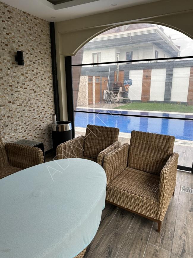 A furnished villa for rent inside the most upscale complexes in Istanbul, Beylikdüzü