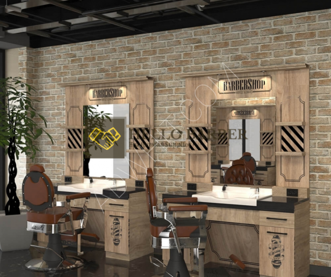 Designing barber and beauty salon decorations