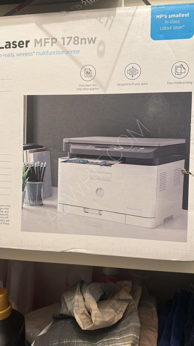 طابعة HP Color Laser MFP 178NW متعددة الوظائف للطباعة والمسح الضوئي والنسخ