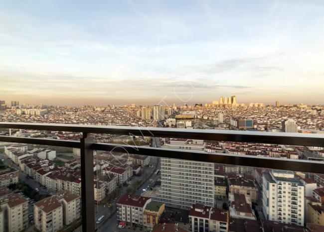 A furnished apartment for rent in the most upscale complexes in Istanbul, Cumhuriyet Mahallesi