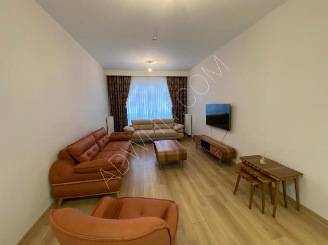 For rent, a furnished apartment in Bahçeşehir, Bahçe Kent, in the Avrupark complex