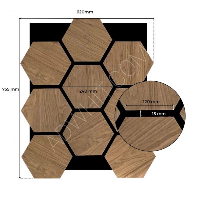 Alternative wooden wall cladding MDF wood cell