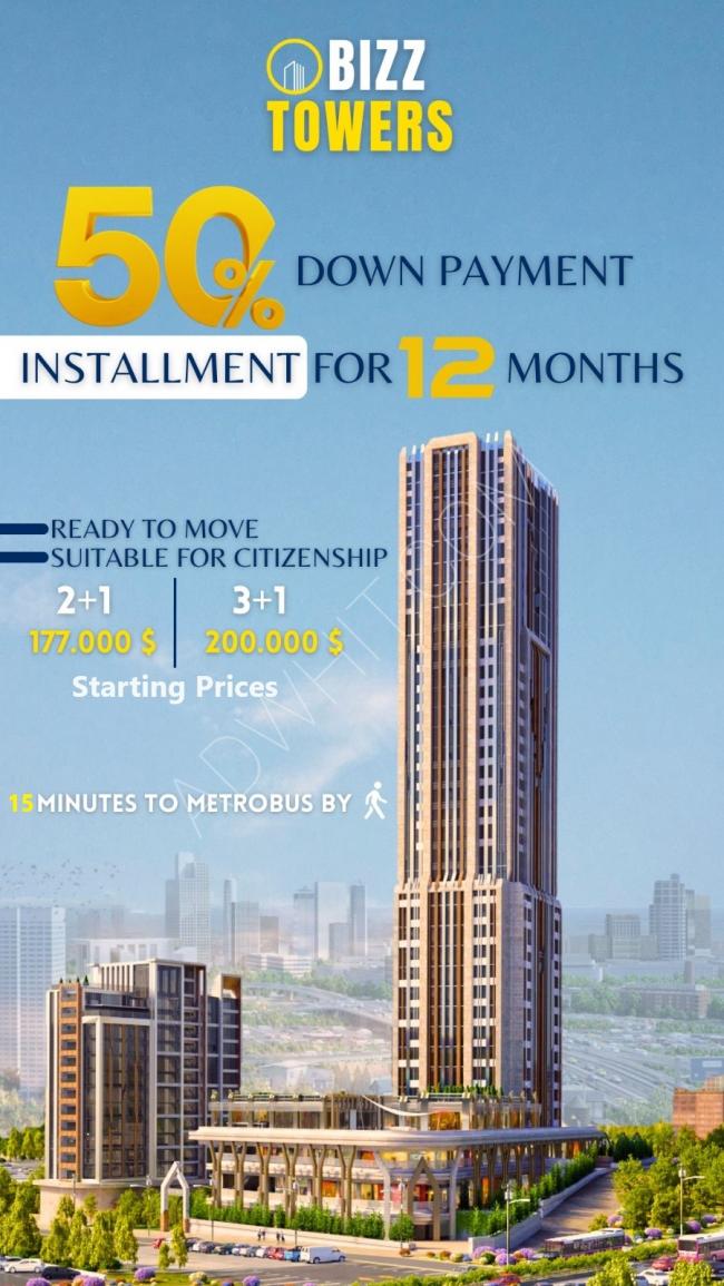 Installment offers from the Beiz Towers project in Istanbul