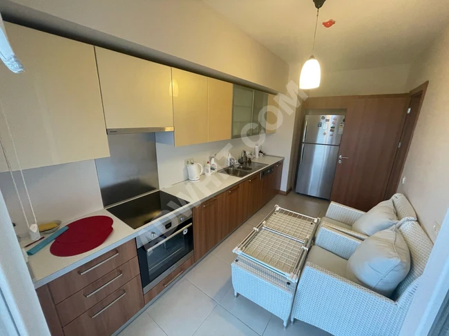 A furnished 3+1 apartment in the upscale Ağaoğlu complex