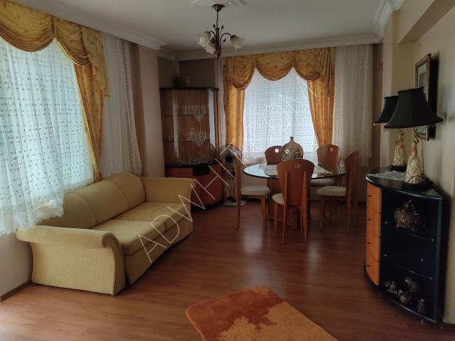 An apartment with a full view of the city of Bursa