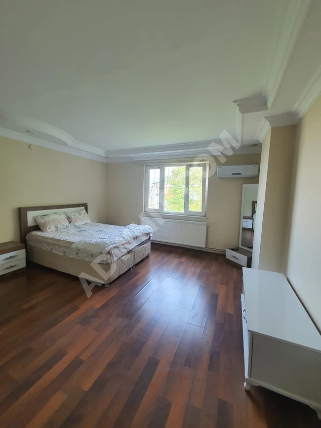 A duplex apartment with a full view of the city of Bursa, downtown