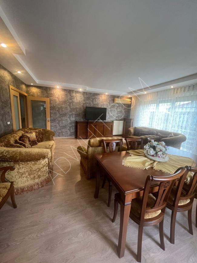 A spacious furnished apartment with three rooms in Beylikdüzü