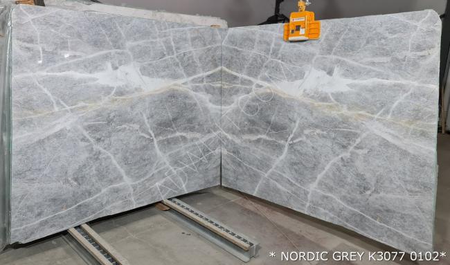 NORDIC GREY - Gray marble with white veins