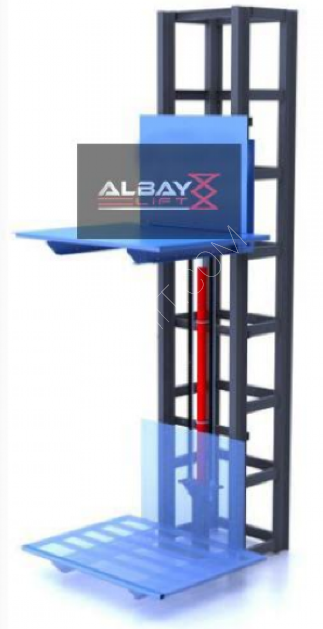 A platform (elevator) vehicle with a capacity of 1 ton and a movable column with a length of 3 meters