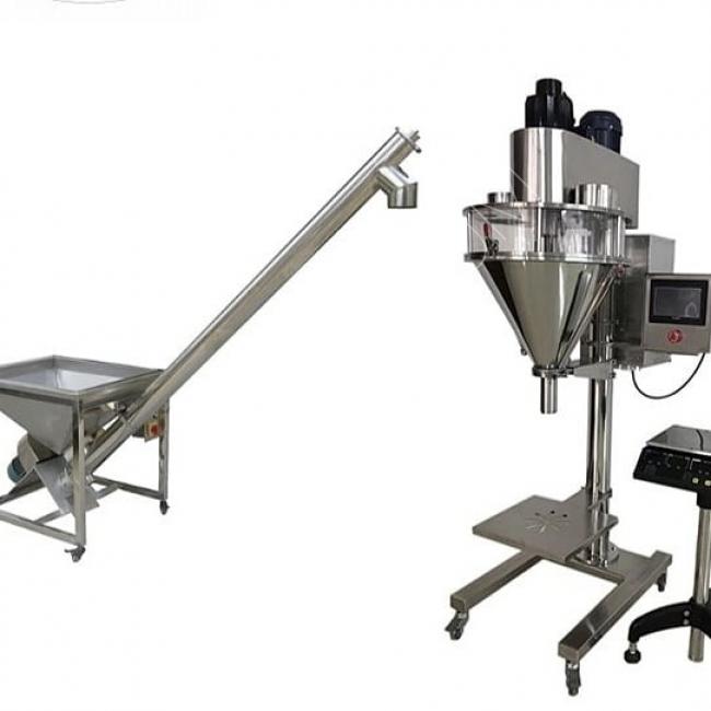 Semi-automatic chrome powder filling machine with a weight range of 20-5000 grams
