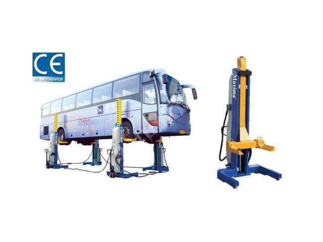 4 × 5.5 ton crane for heavy vehicles with a mobile column