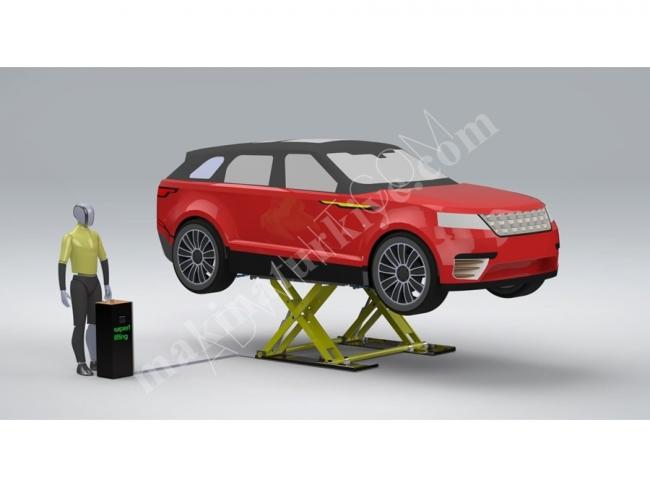 3-ton hydraulic scissor car lift equipped with a control system