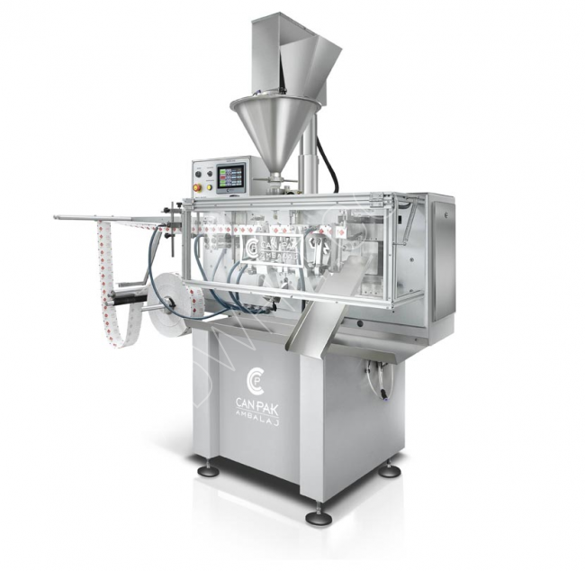 Powder and granule packing machine with a speed of 80 packets per minute