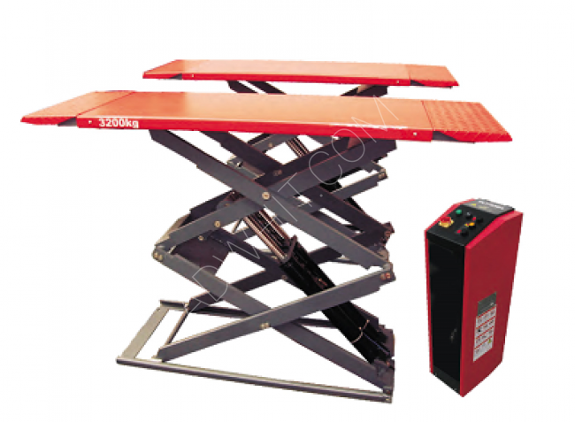 Scissor lift with a capacity of 3.2 tons above ground