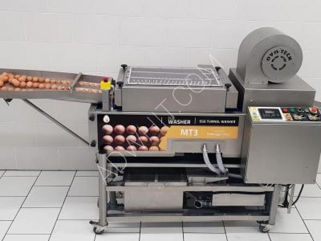 Egg washing machine with conveyor, 9600 pieces/hour