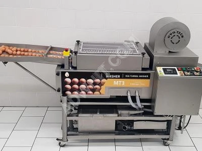 Egg washing machine with conveyor, 9600 pieces/hour