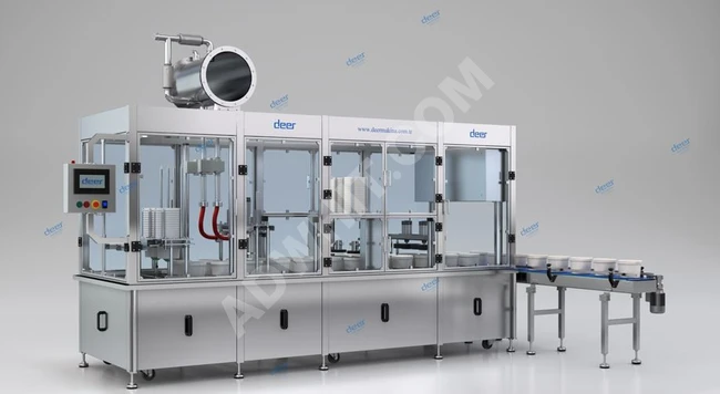 Cup filling and sealing machine