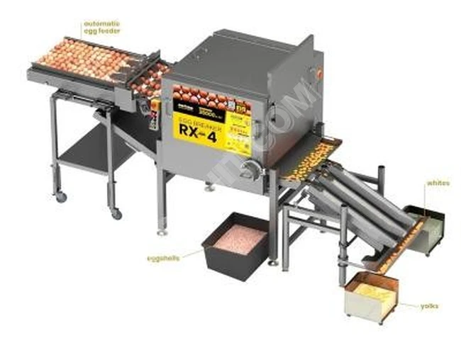 Egg breaking and separating machine, 19,200 eggs per hour